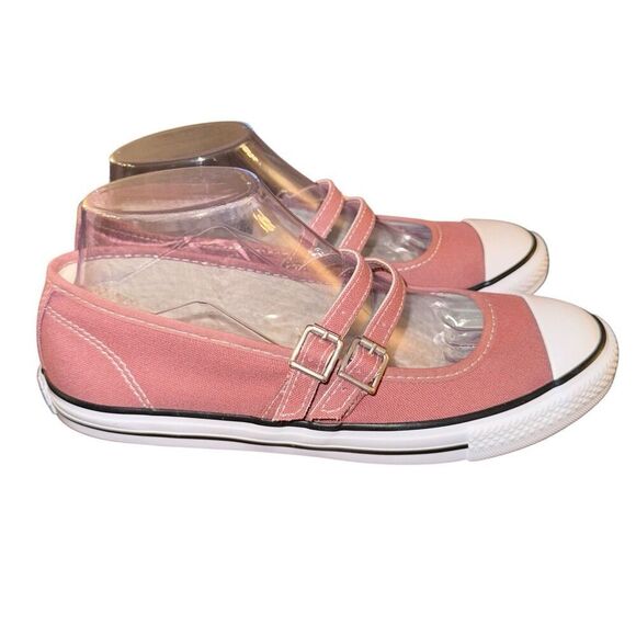 Women’s Converse Dainty Mary Jane Slip Strap Shoes Sneaker Saddle Size 8 - Picture 1 of 6